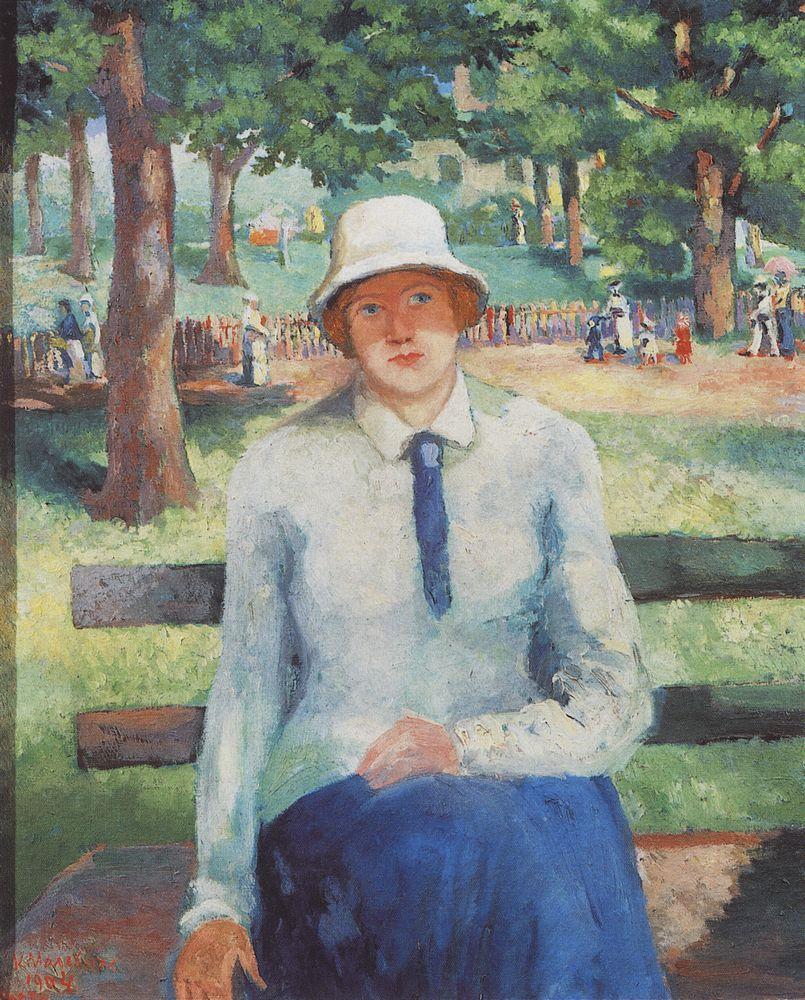 Unemployed Girl - Kazimir Malevich Tablo