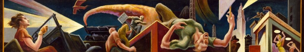 Unemployment, Radical Protest, Speed (1932) - Thomas Hart Benton Tablo