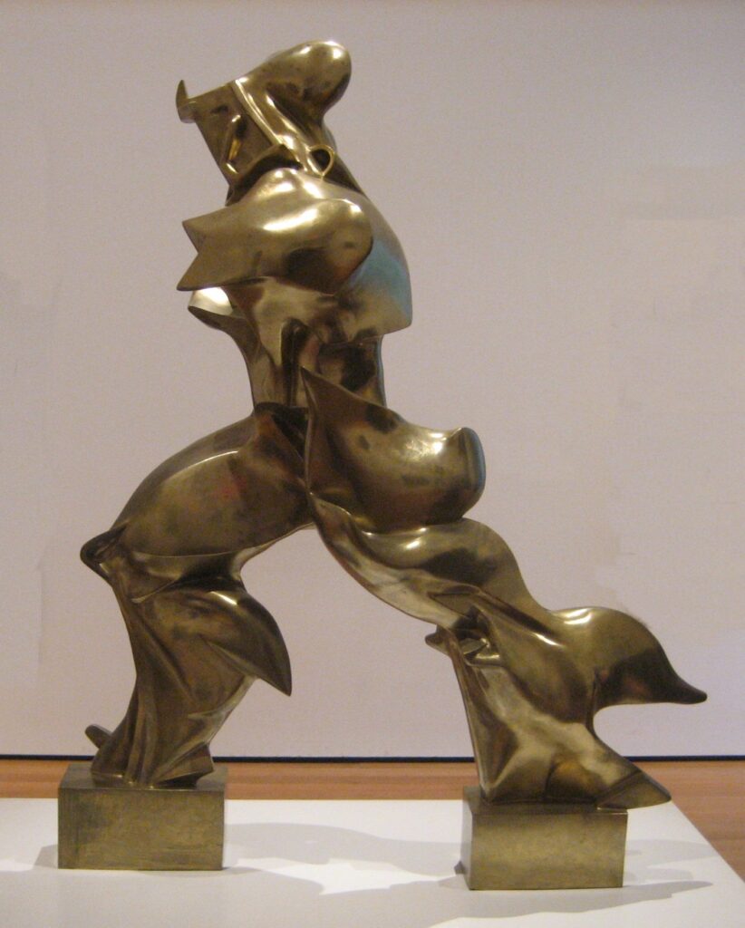 Unique Forms of Continuity in Space (1913) - Umberto Boccioni Tablo
