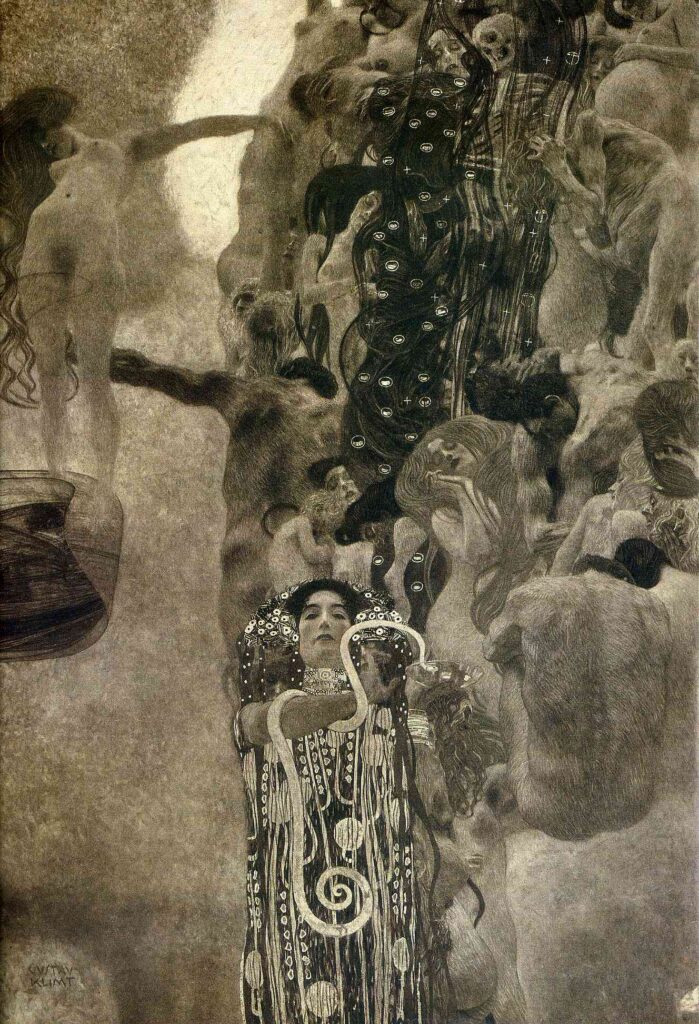 University of Vienna Ceiling Paintings (Medicine), final state (1900) - Gustav Klimt Tablo