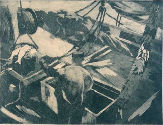 Unloading Fish – Allan Randall Freelon Tablo