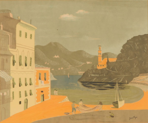 Untitled (European Seaside View) - Jean Hugo Tablo
