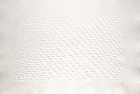 Untitled (Hommage á Santomaso) - Enrico Castellani Tablo