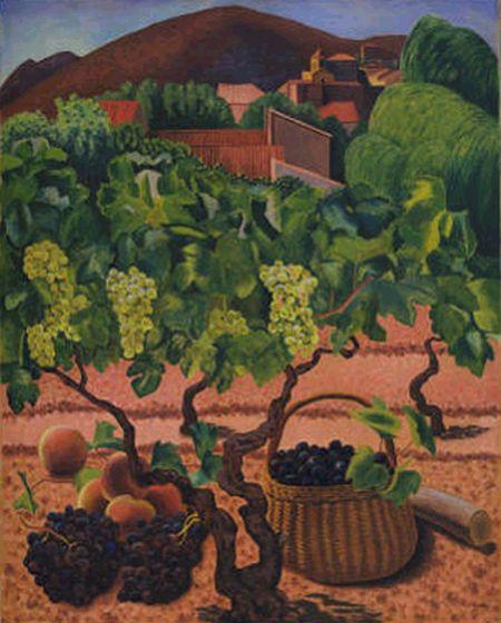 Untitled (Landscape) (1924) - Auguste Herbin Tablo