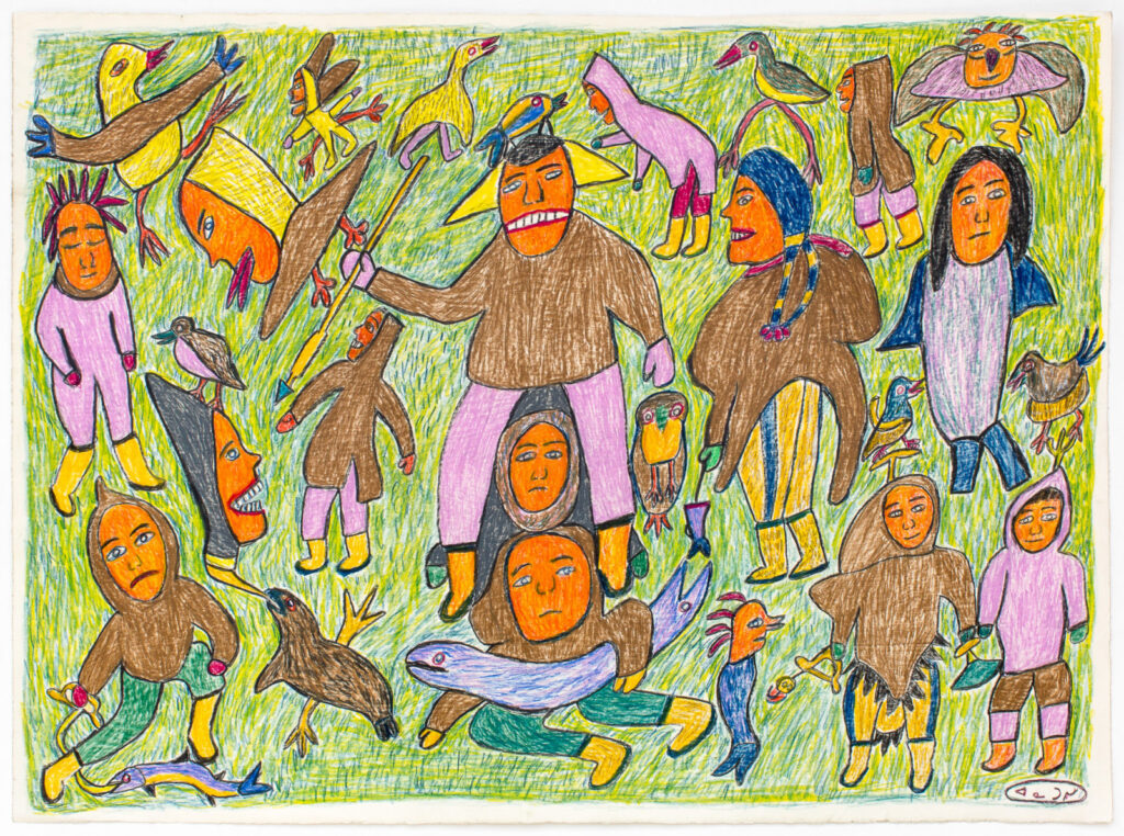 Untitled (People Totem) - Ruth Annaqtuusi Tulurialik Tablo