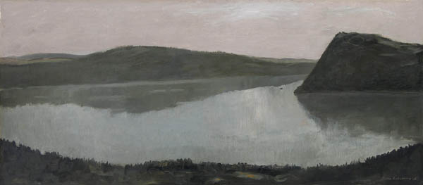 Untitled (River View) (1956) - Jean Paul Lemieux Tablo
