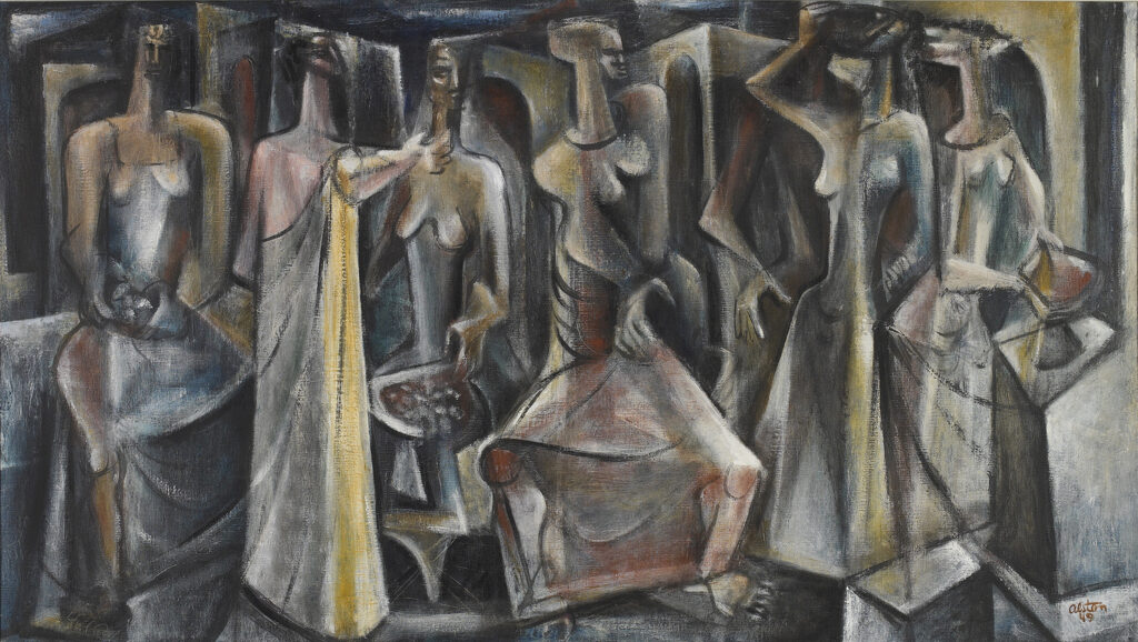 Untitled (Seven Figures) (1949) – Charles Alston Tablo