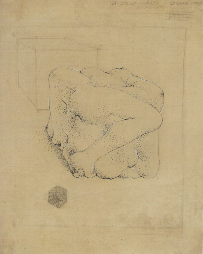 Untitled (The Square Ball [The Cube]) (1935) - Hans Bellmer Tablo