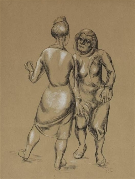 Untitled (Two Women in Conservation) – O. Louis Guglielmi Tablo