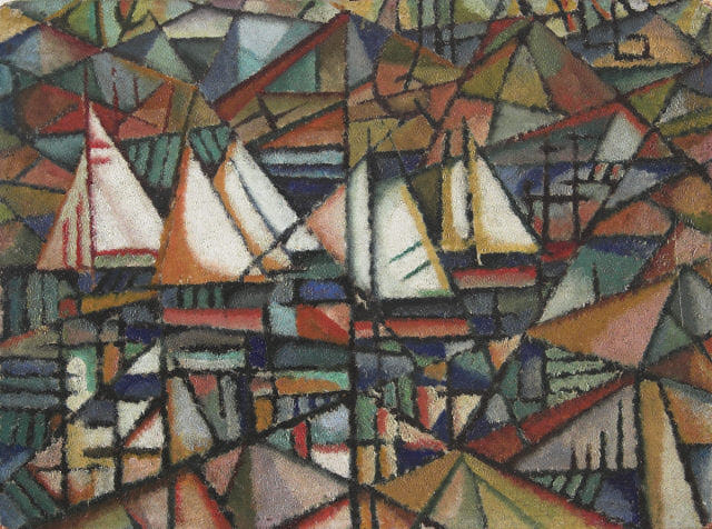 Untitled (boats) (1913) - Amadeo de Souza-Cardoso Tablo