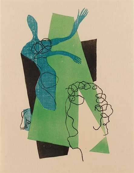 Untitled (from Dialogues) - Henri Laurens Tablo