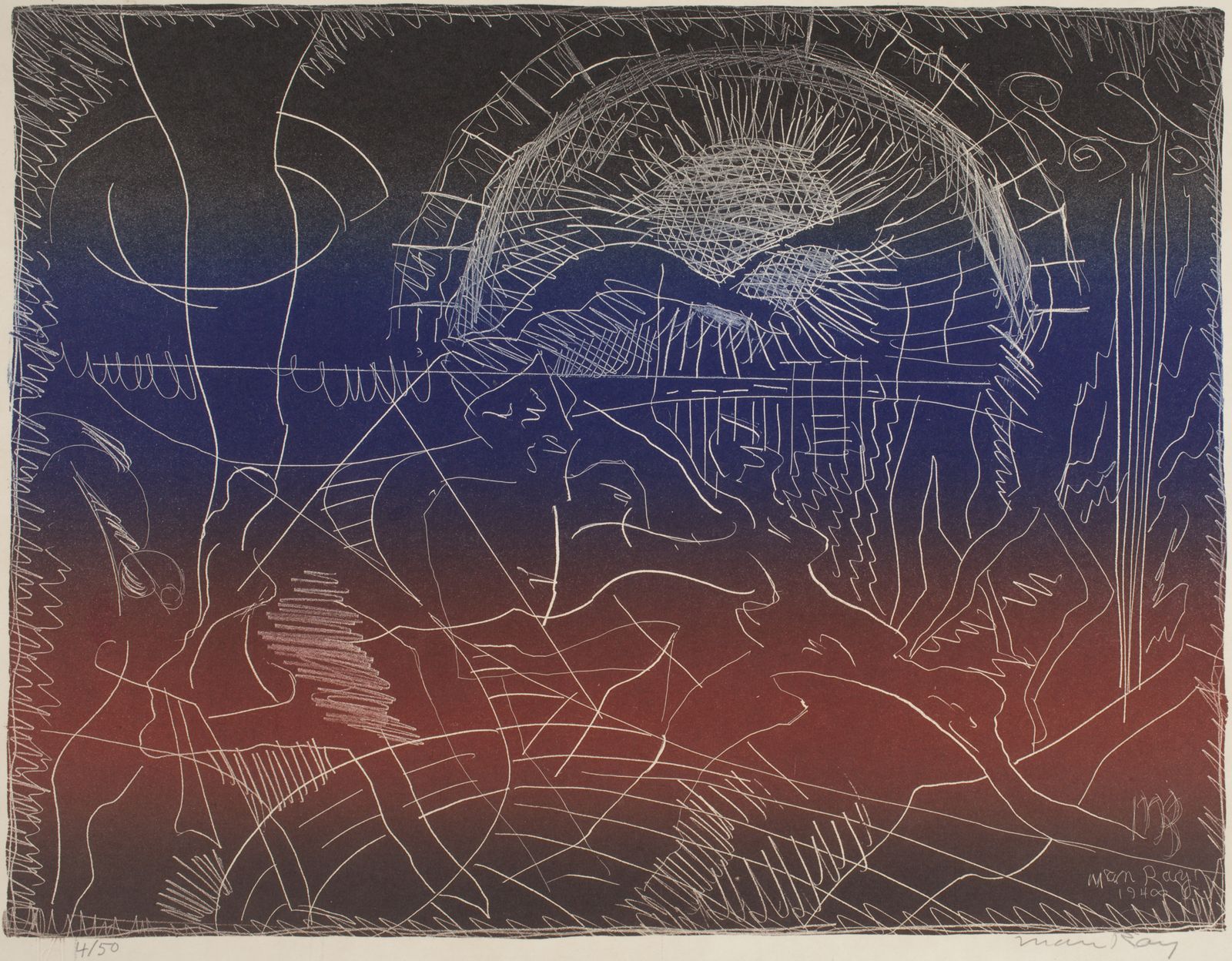 Untitled Abstract (1948) - Man Ray Tablo kanvas tablo
