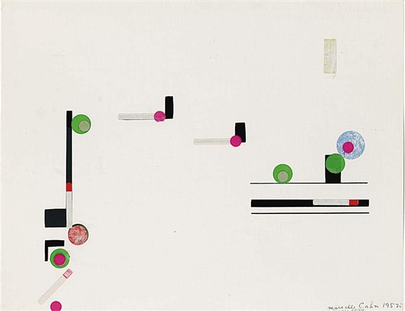 Untitled Composition – Marcelle Cahn Tablo