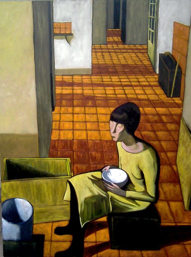 İsimsiz - Felice Casorati Tablo