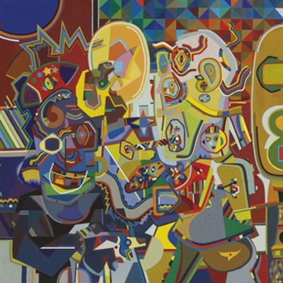 Untitled W22 (Man Looking at Pork Chop) (1949) – Steve Wheeler Tablo