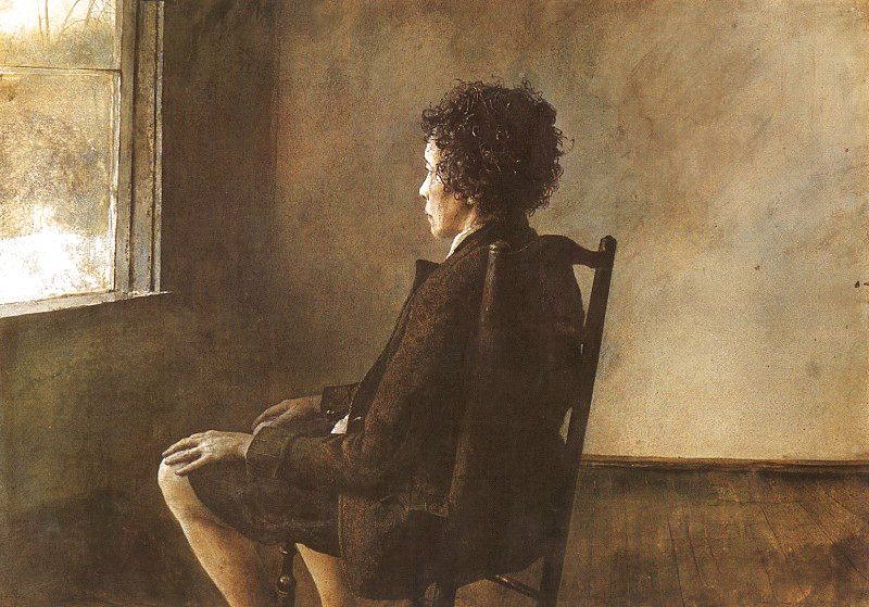 Up in the Studio - Andrew Wyeth Tablo
