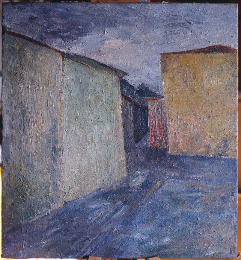 Upper Piazza (1947) - Alberto Burri Tablo