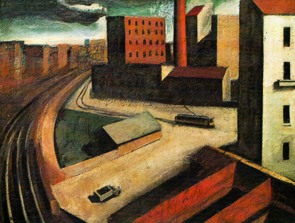Urban landscape (1922) - Mario Sironi Tablo