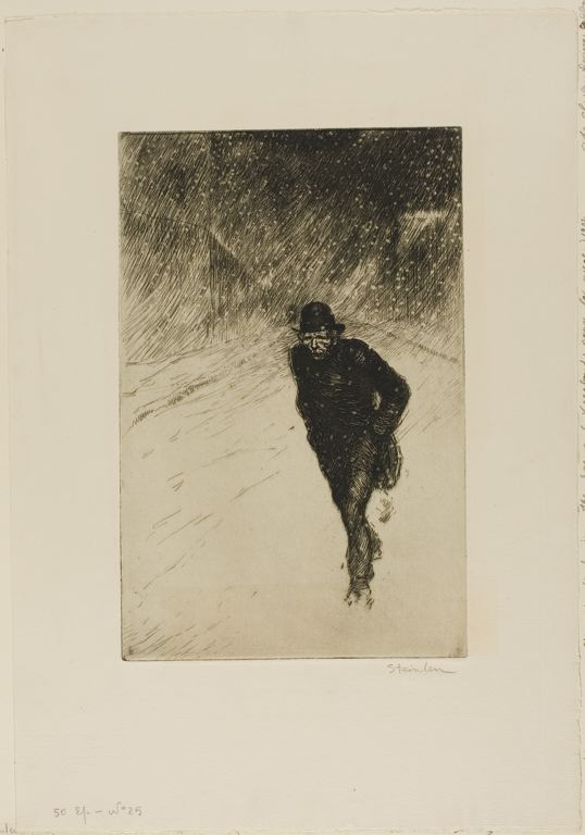 Vagabond Sous La Neige (1902) – Théophile Steinlen Tablo