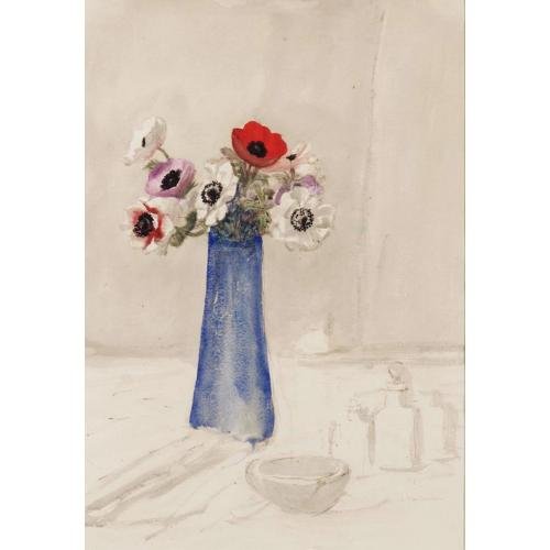 Vase D’Anemones – Théophile Steinlen Tablo