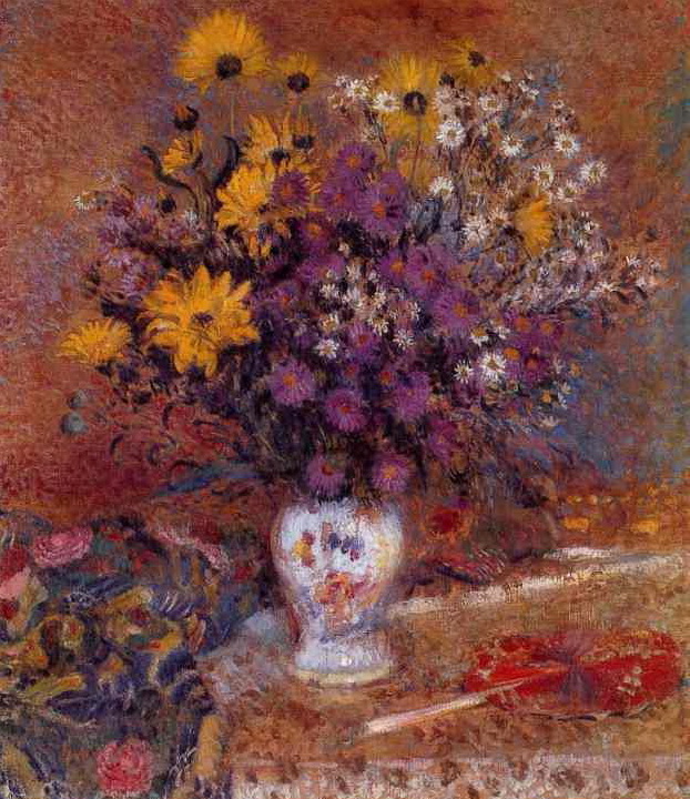 Vase of Flowers (1905) – Georges Lemmen Tablo