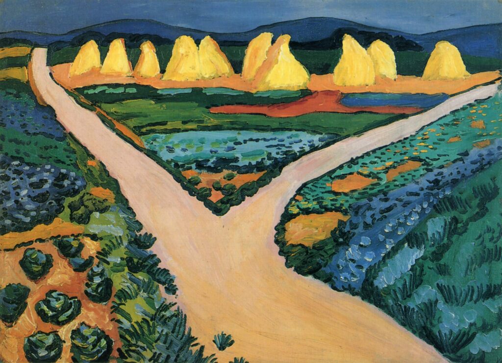 Vegetable fields (1911) - August Macke Tablo