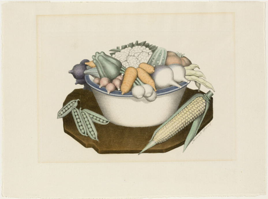 Vegetables (1939) - Grant Wood Tablo