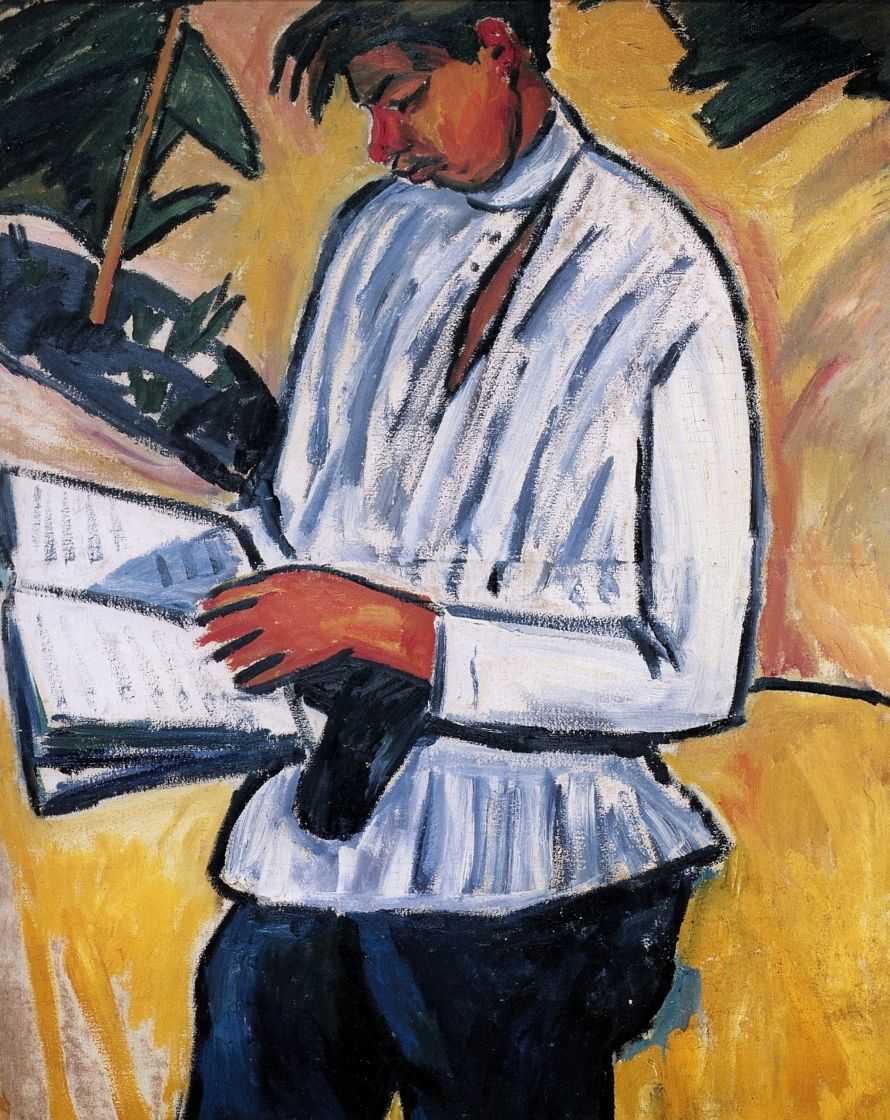 Velimir Khlebnikov (1910) - Mikhail Larionov Tablo