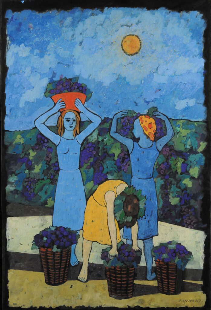 Vendemmiatrici (1951) - Felice Casorati Tablo