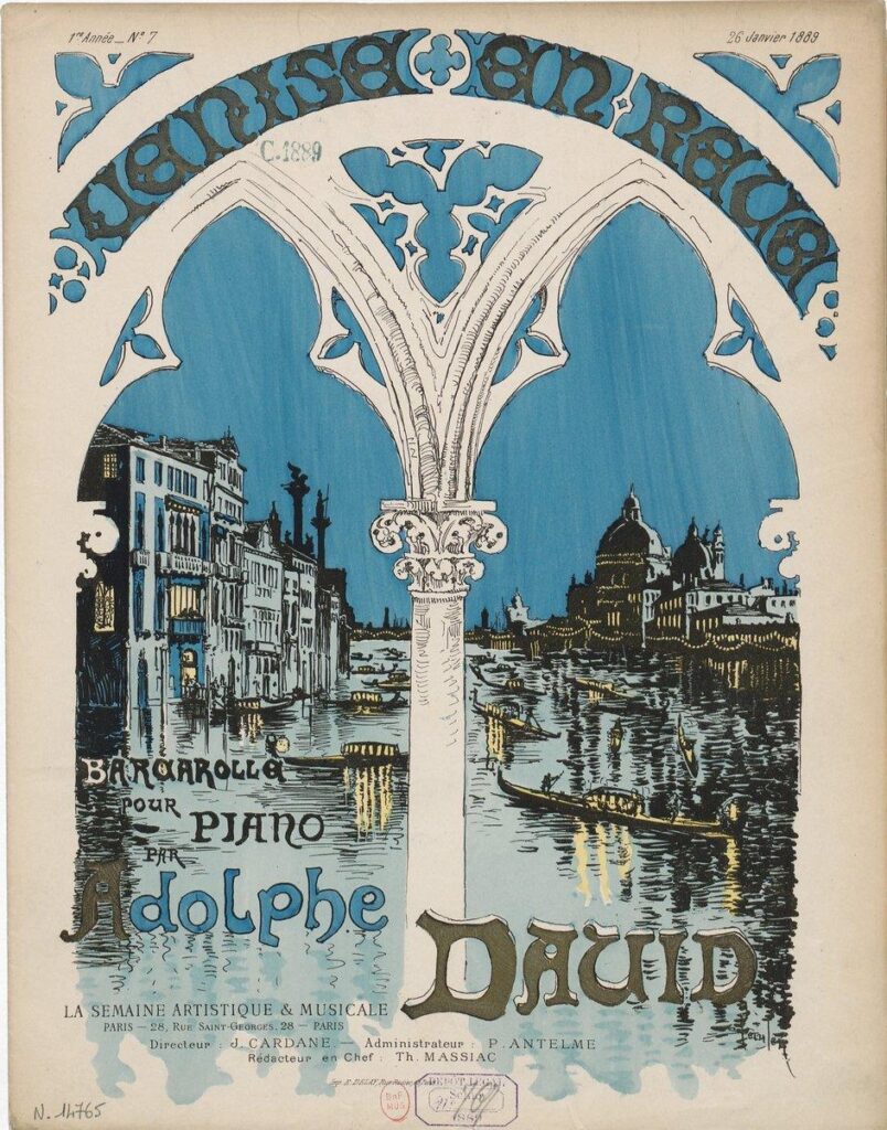 Venise en Reve (1889) - Théophile Steinlen Tablo