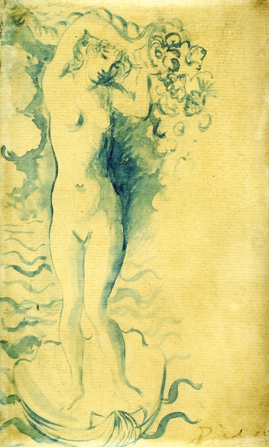 Venus and Cupid (1905) - Pablo Picasso Tablo