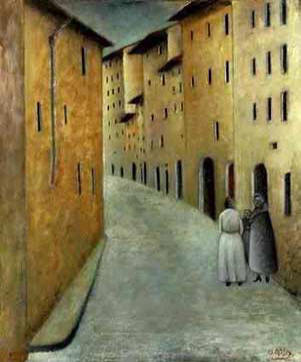 Via Toscanella (1922) – Ottone Rosai Tablo