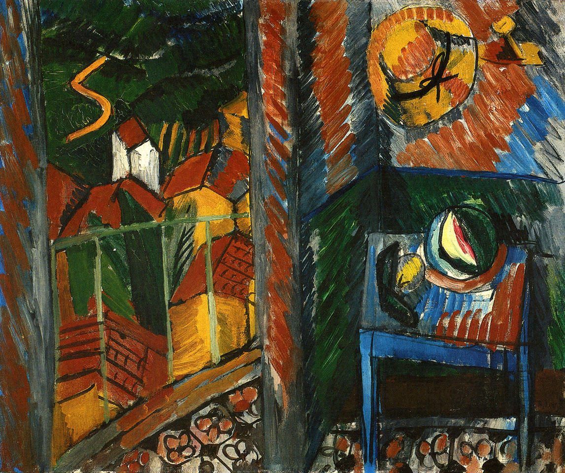 View From An Open Window (1910) - Raoul Dufy Tablo