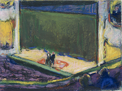 View from the Side Boxes (Opera), Philadelphia (1911) - Morton Schamberg Tablo