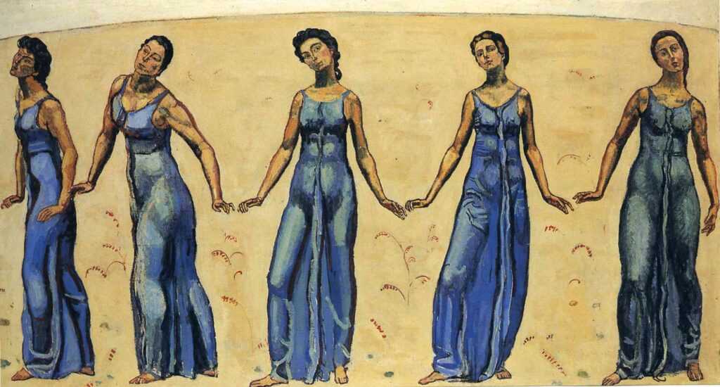 View into Infinity (1914) - Ferdinand Hodler Tablo