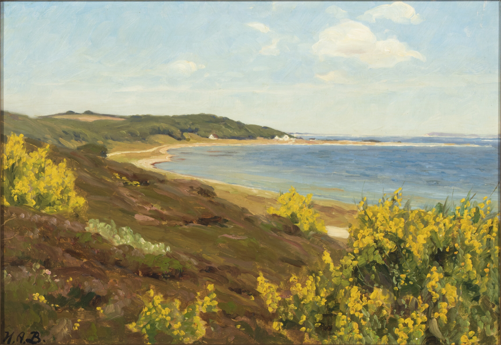 View of Legind Mountains, Mors in Denmark - Hans Andersen Brendekilde Tablo