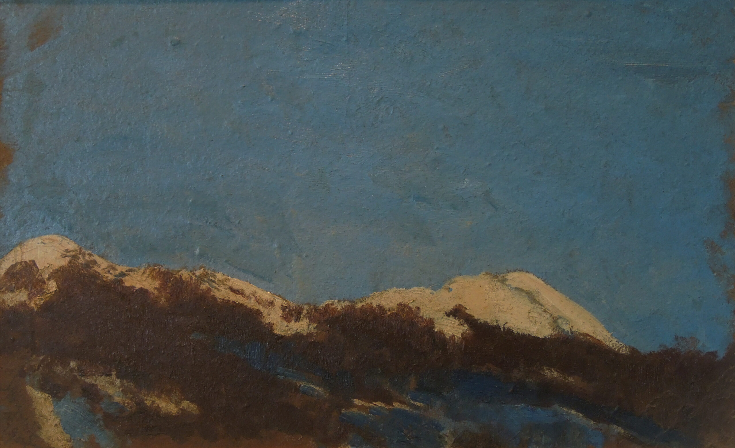 View of Mountains from the Porch of a Forester's House by the Road to Lake Morskie Oko (1903) - Leon Wyczółkowski Tablo
