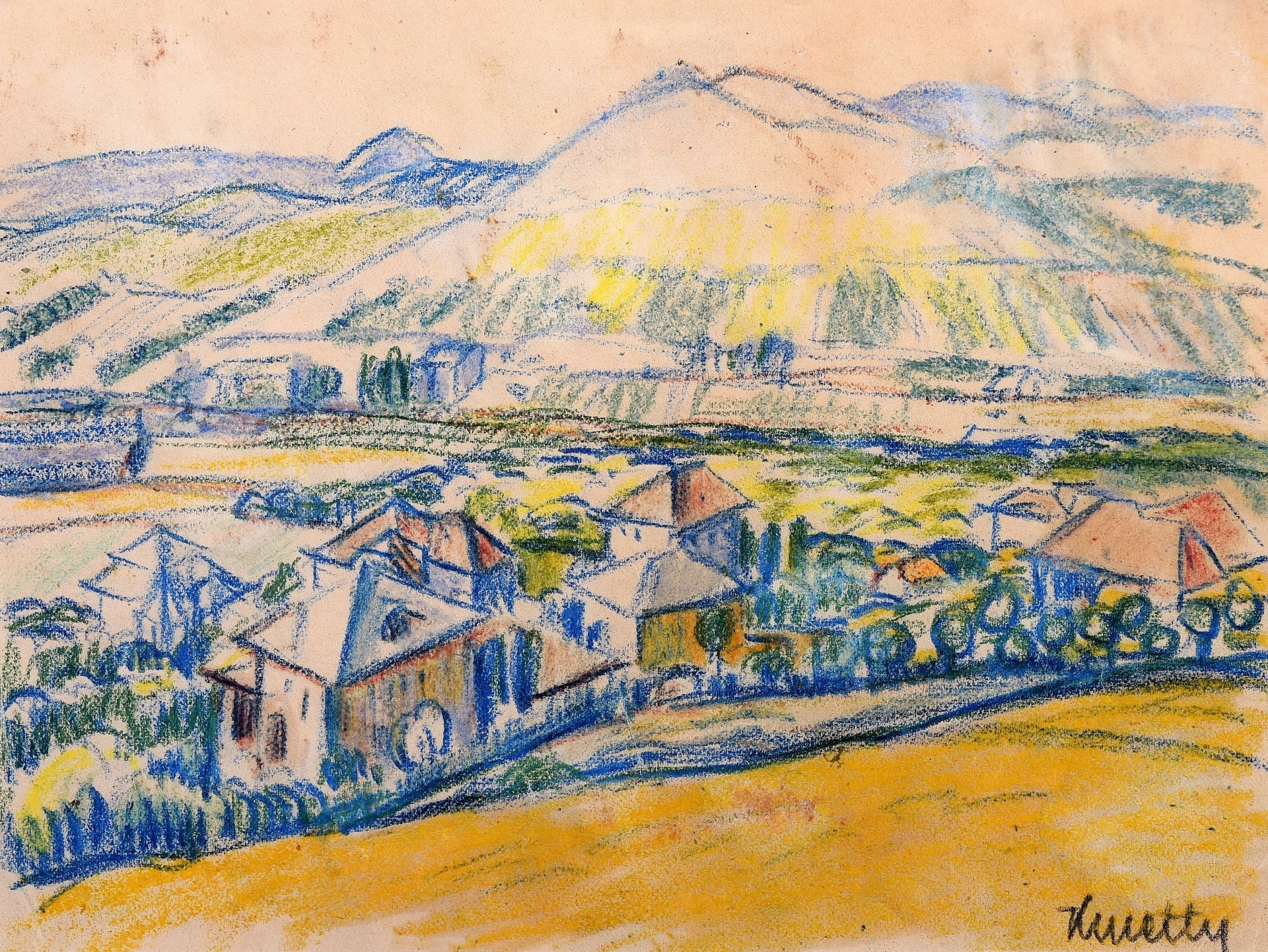 View of Nagybanya - Kmetty János Tablo