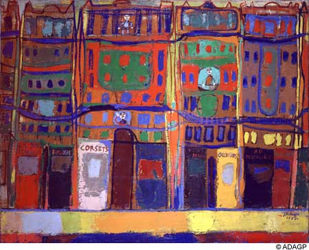 View of Paris, small business (1944) – Jean Dubuffet Tablo