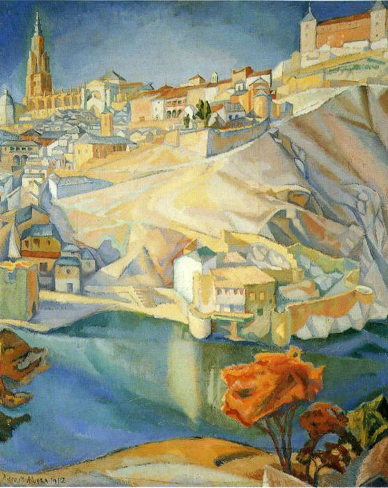 View of Toledo (1912) – Diego Rivera Tablo