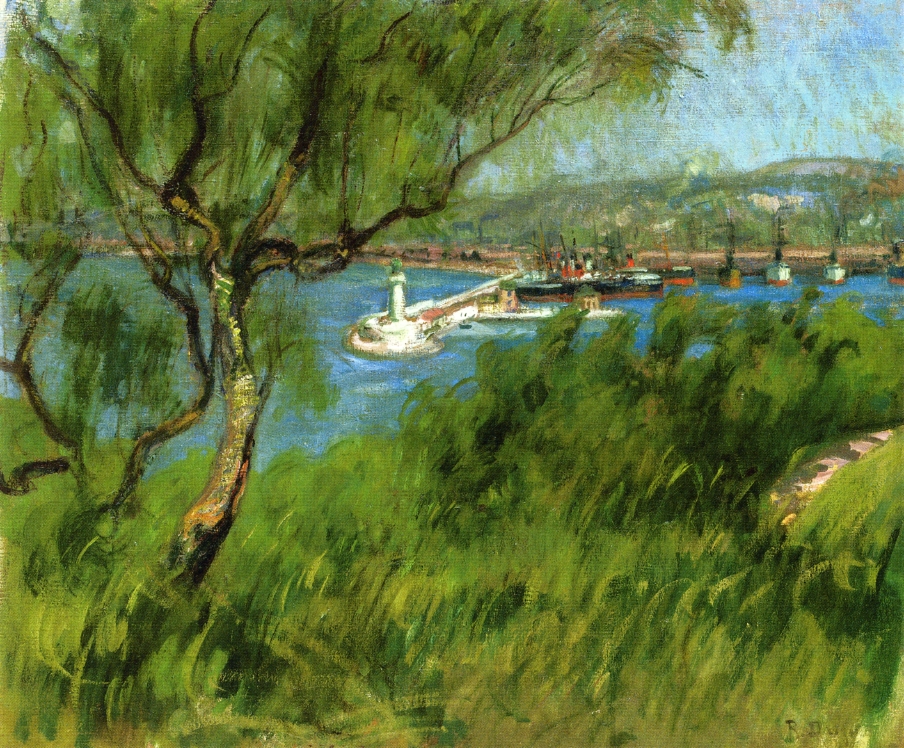 View of a Port (1902) - Raoul Dufy Tablo
