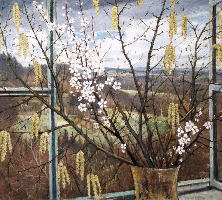 View of the Sussex Weald С (1927) - C. R. W. Nevinson Tablo
