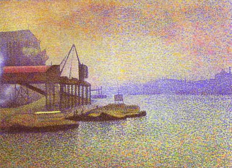 View of the Thames (1892) – Georges Lemmen Tablo