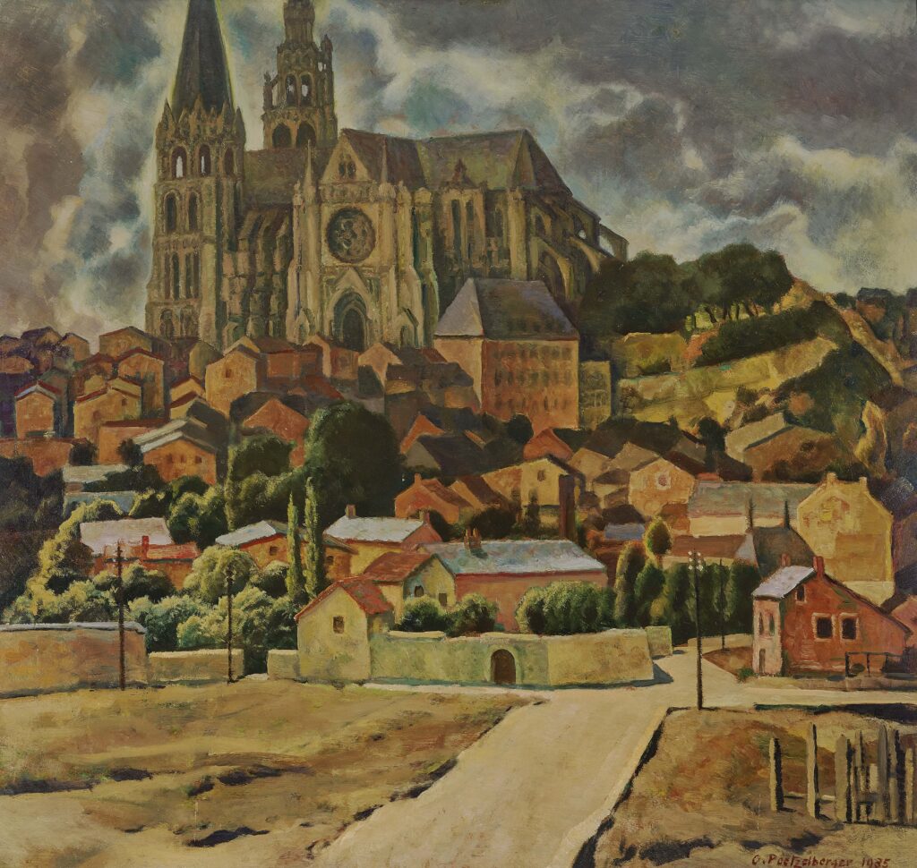 View on Leichlingen Cathedral (1935) - Werner Peiner Tablo