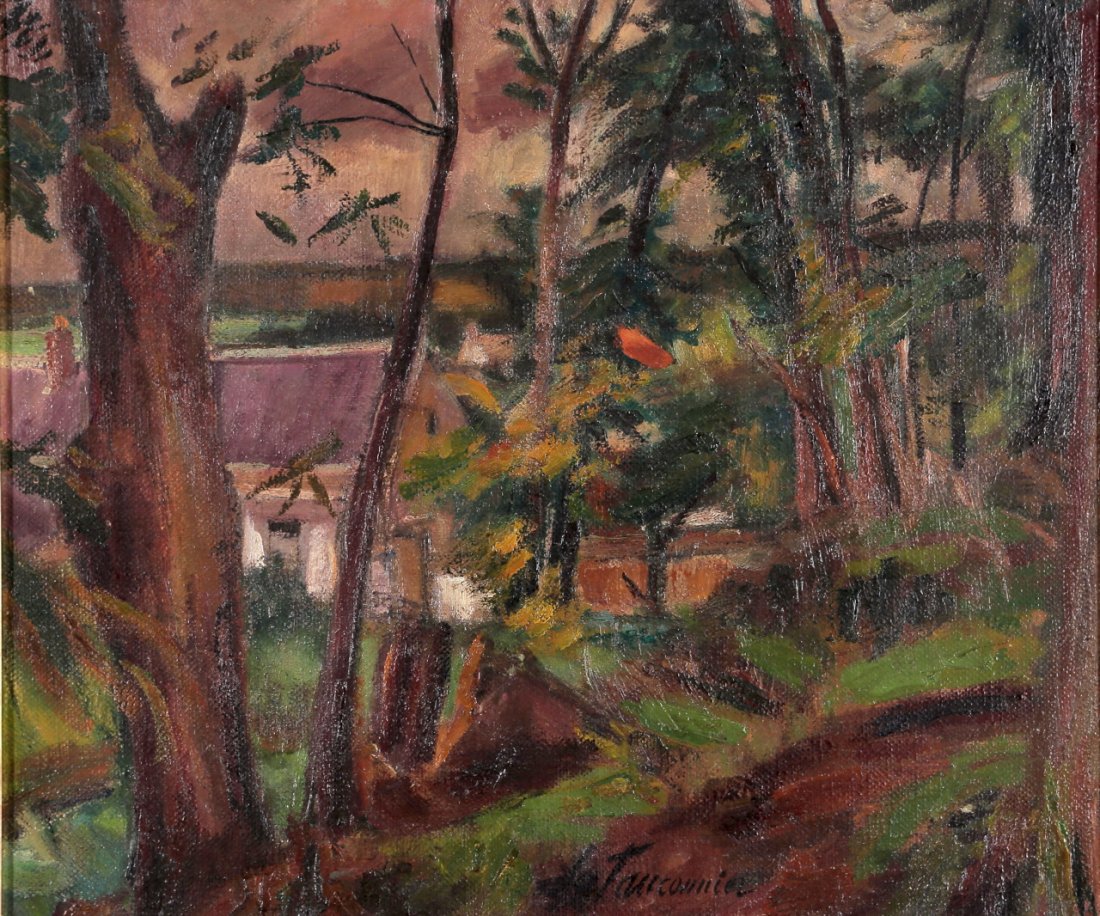 Village forestier Grosrouvre (1943) - Henri Le Fauconnier Tablo