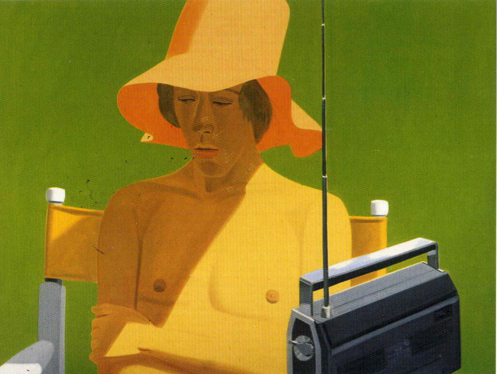 Vincent with Radio - Alex Katz Tablo