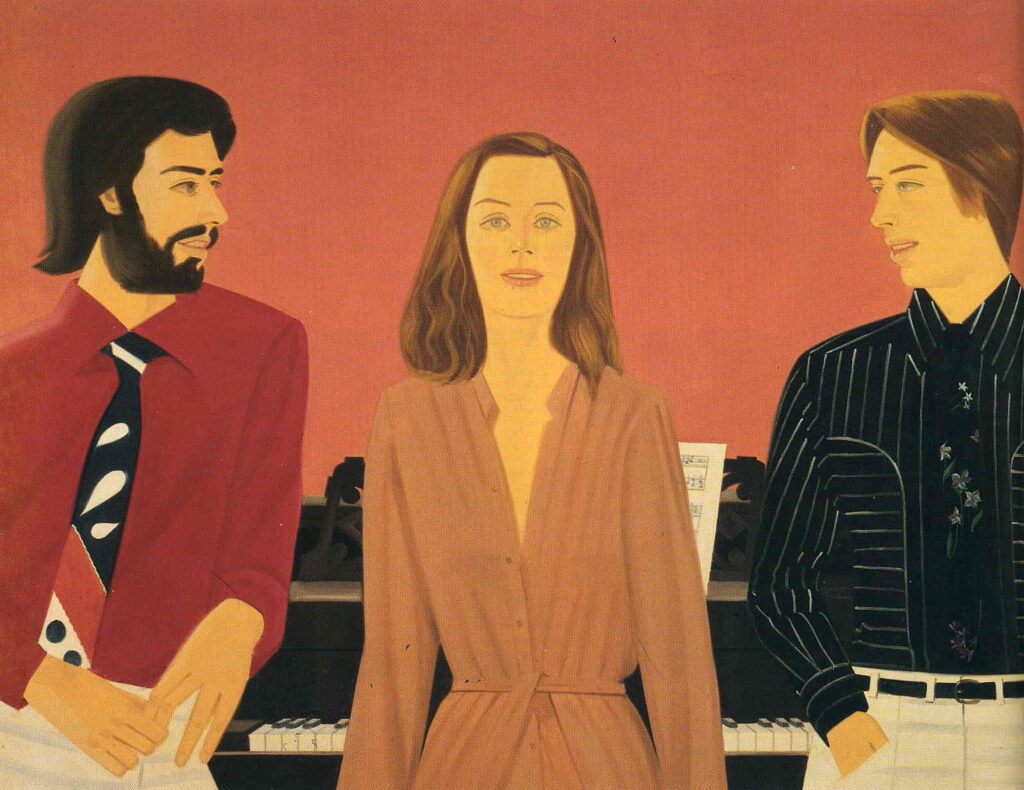 Vincent, Ruth and Paul - Alex Katz Tablo