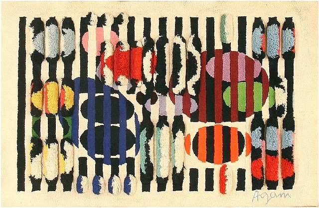 Vintage Deco Agam Rug – Yaacov Agam Tablo