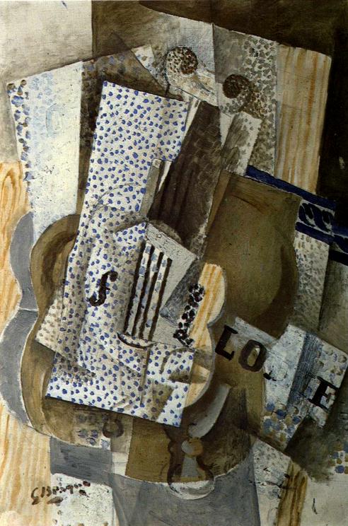 Violin Melodie (1914) - Georges Braque Tablo