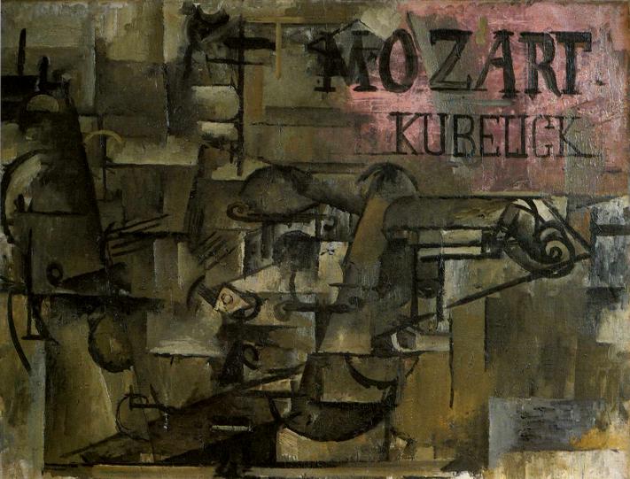 Violin Mozart Kubelick (1912) - Georges Braque Tablo